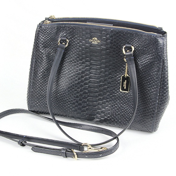 COACH Exotic Leather Stanton Carryall Handbag 5215 - Picture 1 of 7
